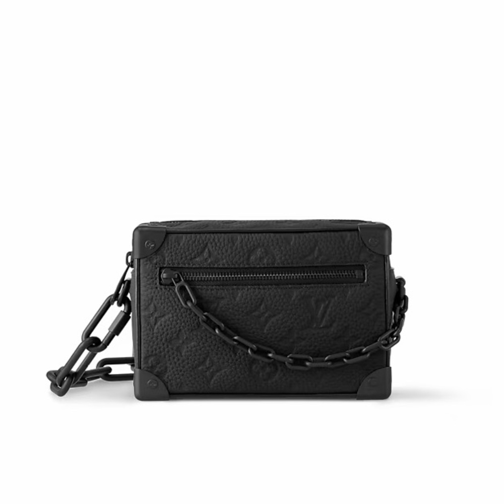 Louis Vuitton Mini Soft Trunk Monogram Taurillon Leather Black Crossbody Bag